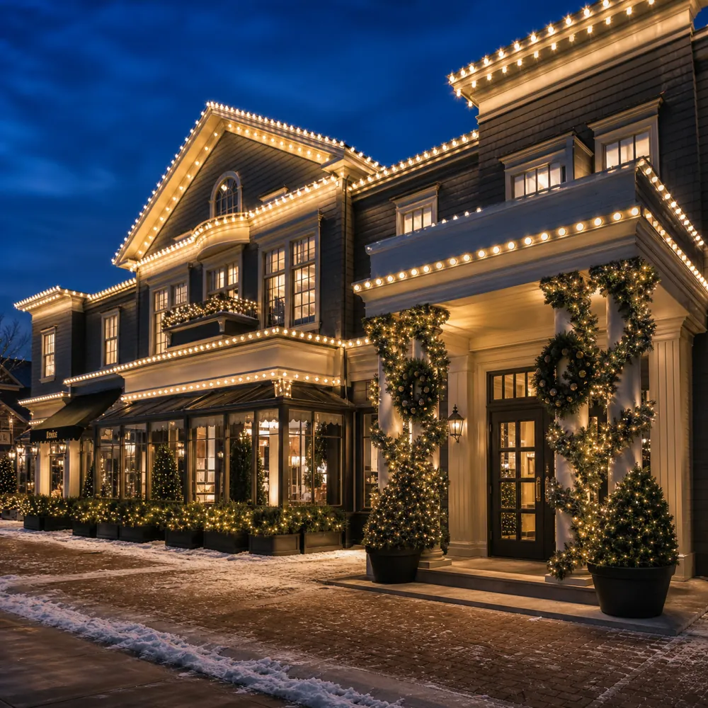 Commercial holiday lighting