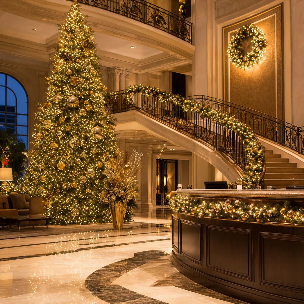 Interior holiday decorating